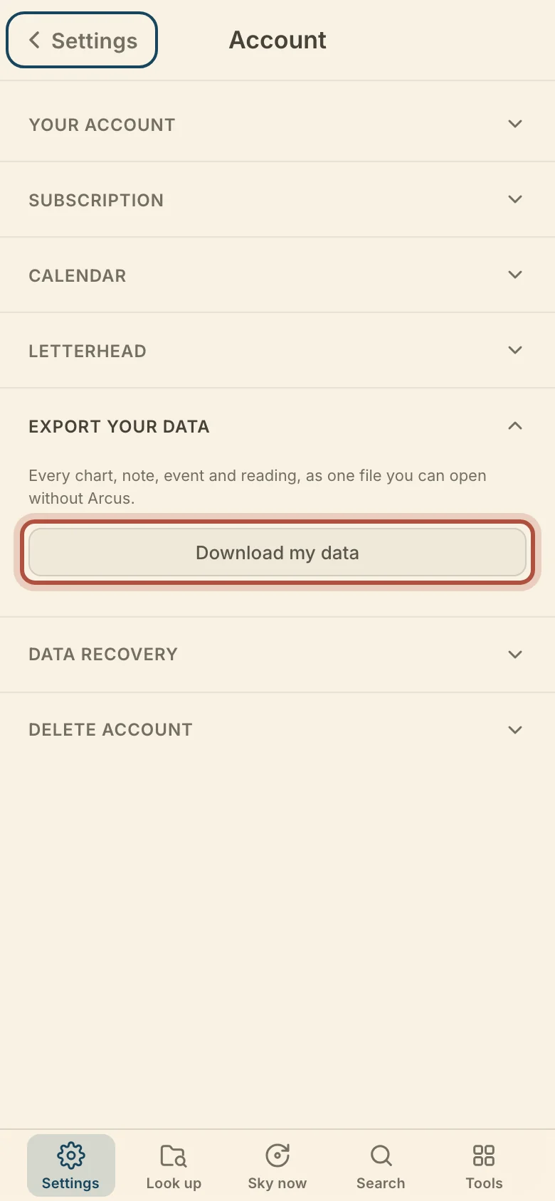 The button that writes the file, on a phone